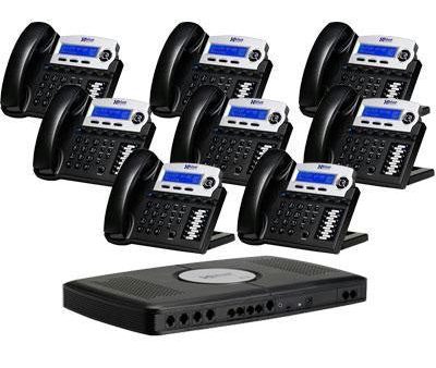 X16 6 Line Phone Sys 8pk Charc For Sale