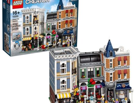 LEGO 10255 Gran Plaza, Maqueta para Construir Adultos y Adolescentes, Coleccionable con Mini Figuras, Cafetería, Idea de Regalo Embalaje Deteriorado Online now