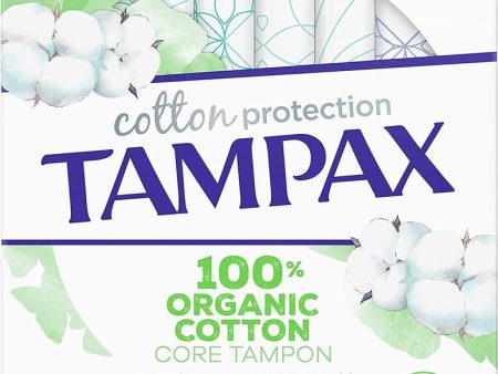 Tampax Cotton, Regular, 16 Unidades, Tampones de 100% Algodón Orgánico con Aplicador Embalaje Deteriorado (Cad: 30 09 2026) For Sale