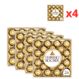 Pack Familiar: Ferrero Rocher Bombones Praliné de Chocolate, 4 x 24 bombones (1200 gr) (Caducidad: 16-05-2024) Supply