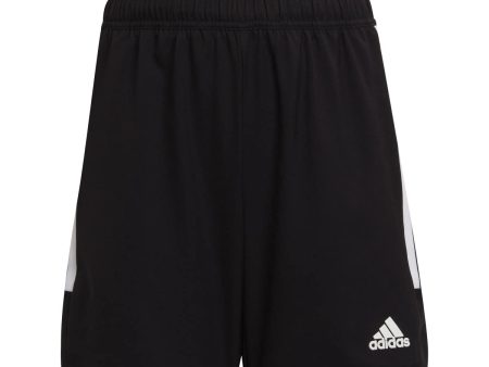 Talla: 13-14 años - Shorts de fútbol Adidas CON22 MD SHO Y para niños y niñas, Negro Blanco, Talla 164 (13 14 años) Hot on Sale