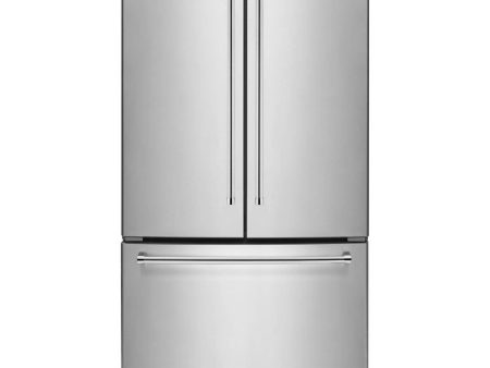 KitchenAid 36-inch, 20 cu. ft. French 3-Door Refrigerator with Interior Water Dispenser KRFC300ESS For Discount