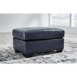 Signature Design by Ashley Santorine Leather Match Ottoman 2170714C Sale