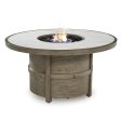 Signature Design by Ashley Rainier Ranch P701-776 Round Fire Pit Table Hot on Sale