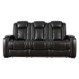 Signature Design by Ashley Party Time Power Reclining Leather Look Sofa 3700315C Sale