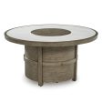 Signature Design by Ashley Rainier Ranch P701-776 Round Fire Pit Table Hot on Sale