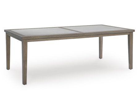 Signature Design by Ashley Rainier Ranch P701-625 Rectangular Dining Table with Umbrella Option For Discount