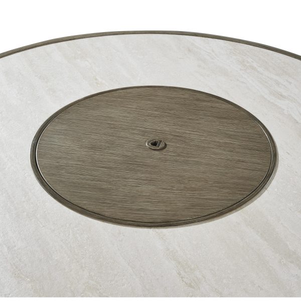 Signature Design by Ashley Rainier Ranch P701-776 Round Fire Pit Table Hot on Sale