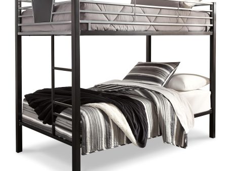 Signature Design by Ashley Dinsmore B106B9 Twin over Twin Bunk Bed and 2 Mattresses Sale