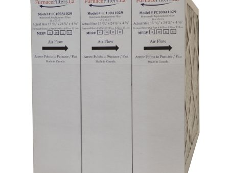 Standard Honeywell 16x25x4 3 8  MERV 11. Case of 3 For Discount