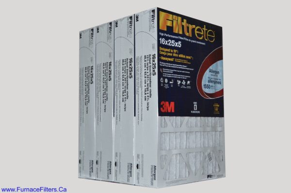 3M Filtrete 16x25x5 Furnace Filter. Case of 4 Online now