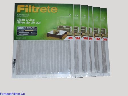 3M Filtrete 20x25x1 Furnace Filter MPR 600. Case of 6 Online now